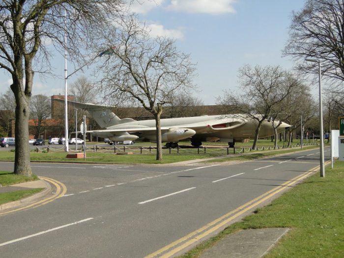 The Handley Page Victor XH673 outside the Marham base. Credit: ADRIAN S PYE CC BY-SA 2.0
