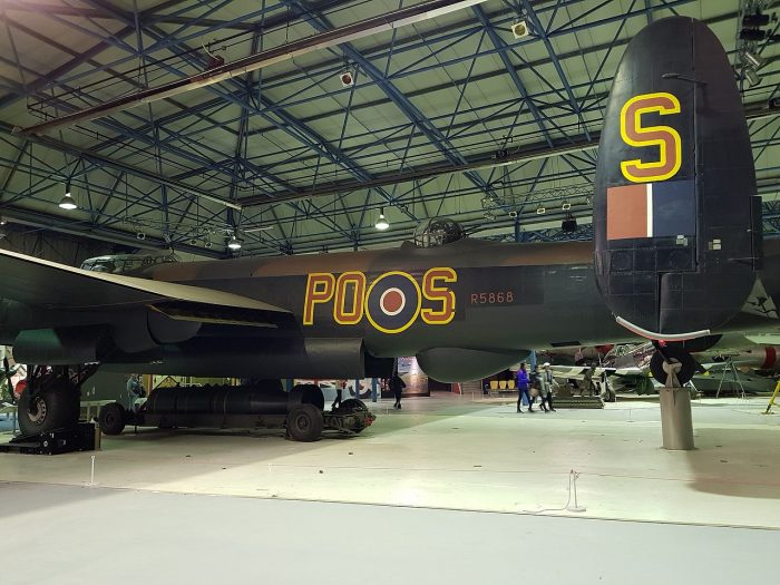 The RAF Museum’s Lancaster Bomber, depicted as part of Australian 467 Squadron, the one it actually flew with during the war. Irid Escent CC BY-SA 2.0