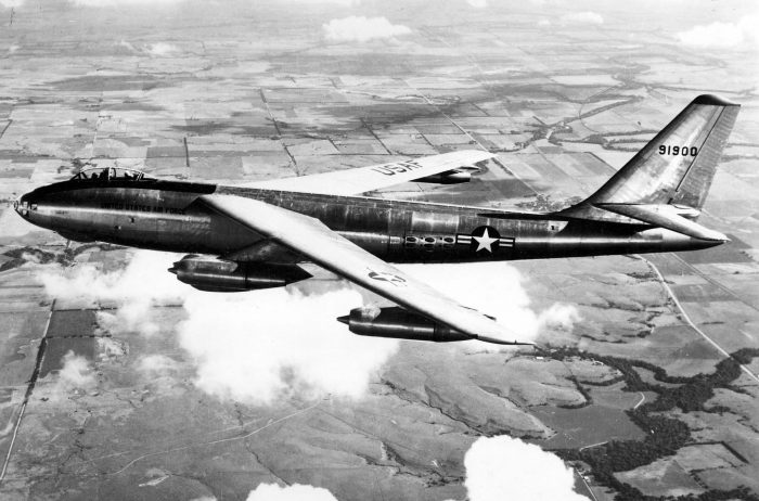 A Boeing B-47A, similar to the aircraft Biggs flew over Korea.