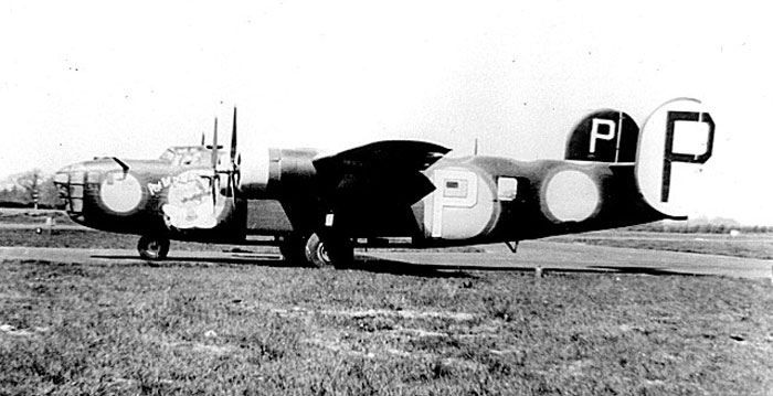 Pete the Pom Inspector, a B-24D (USAAC Serial No. 42-40370) that once belonged to the 44th Bombardment Group