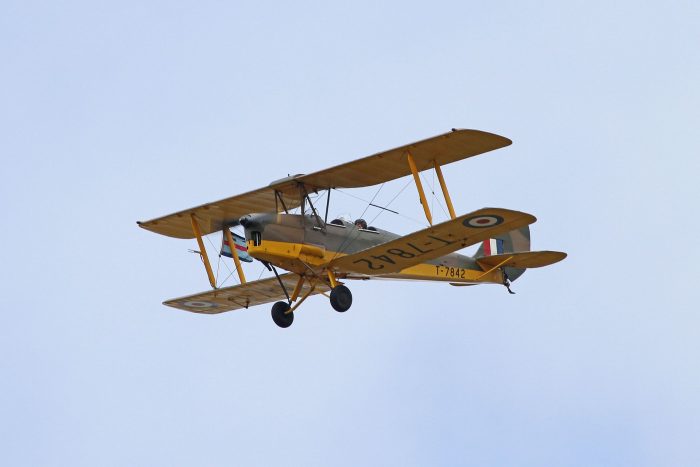 A Tiger Moth, the aircraft Miller trained in. Image by Ronnie Macdonald CC BY 2.0