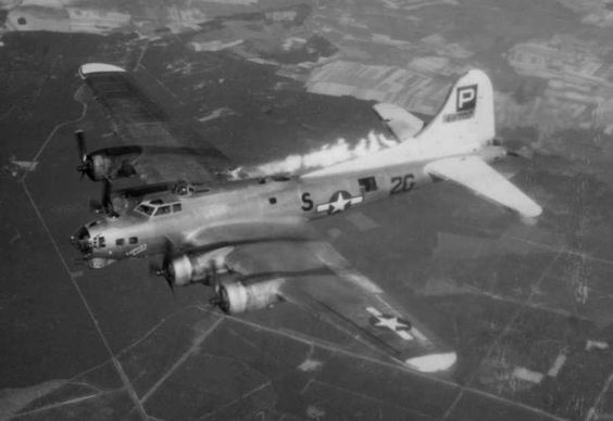 Allied B-17 of the 836th Squadron 10 April 1945.
