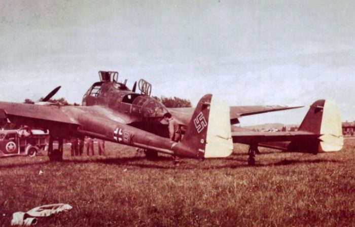 Focke-Wulf Fw 189 Uhu code 5H+RK of the NAGr 16, Austria 1945