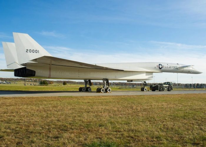 The XB-70 was capable of flying over 2,000 mph. Image courtesy of the National Museum of the United States Air Force.