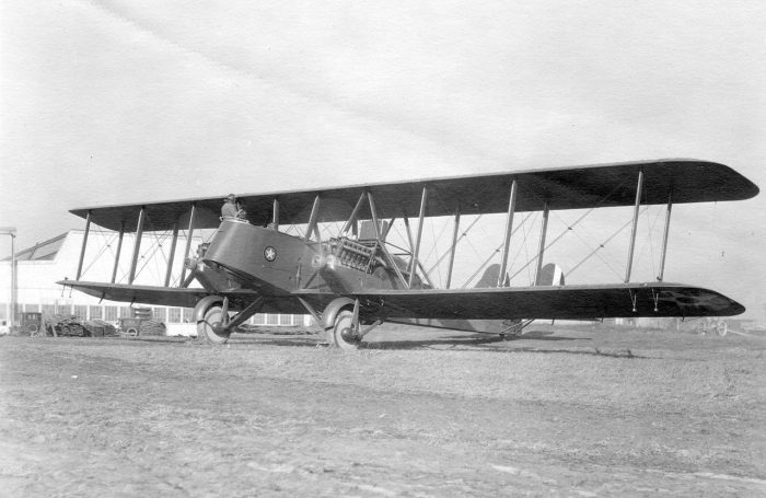 An Martin MB-2 bomber, the type used by Mitchell.