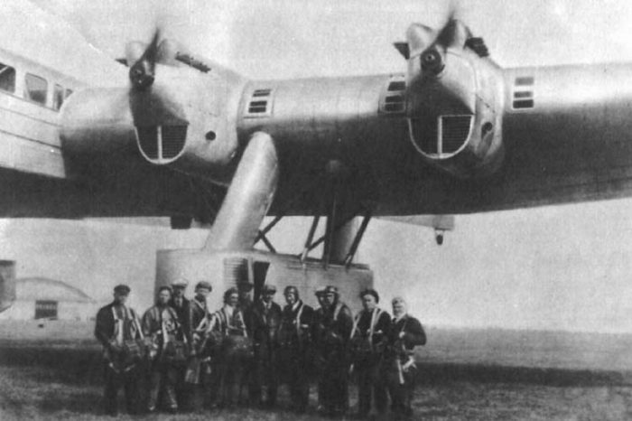 The pods underneath the Kalinin K-7’s wings held the fixed landing gear and defensive turrets.