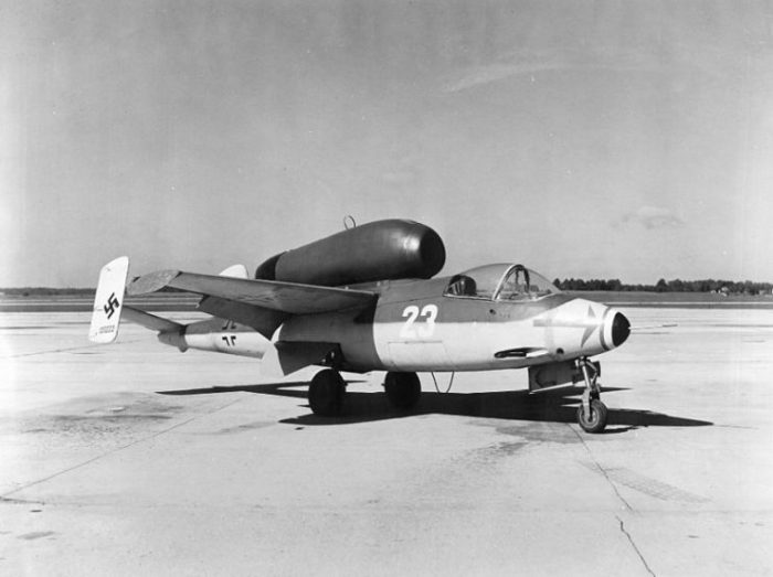 The Heinkel He 162, one of Hitler’s “Dream Machines”.