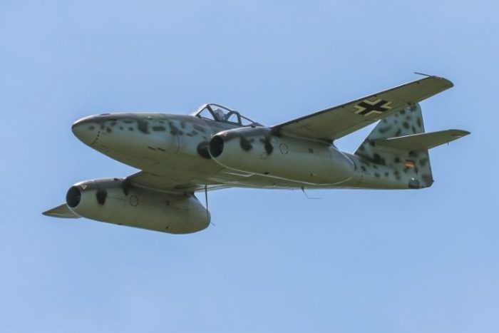 Messerschmitt Me 262 performing demonstration flight.