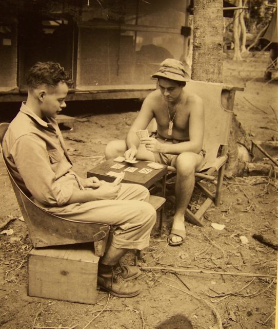 While at war, there was understandably a shortage of chairs at camp. Luckily, some soldiers use the cockpit seats of inactive planes to keep themselves comfortable during their down time. It may not be a nice $400 leather office chair, but it certainly had the perks of a place to comfortably lounge.