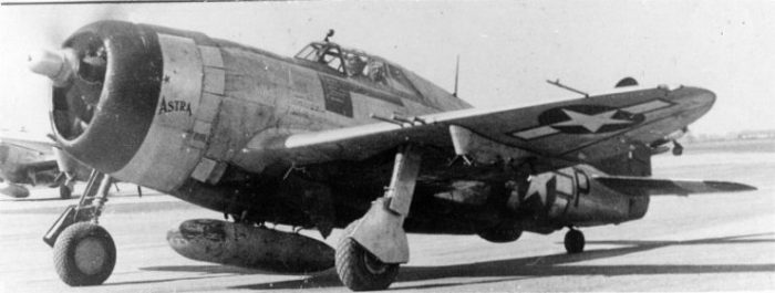 A two-seat P-47 Thunderbolt nicknamed “Astra” of the 365th Fighter Group.