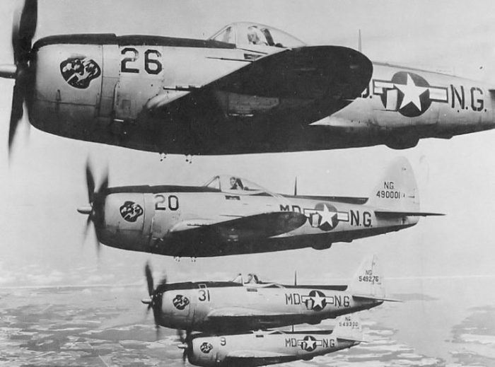 F-47 Thunderbolts in 1947.