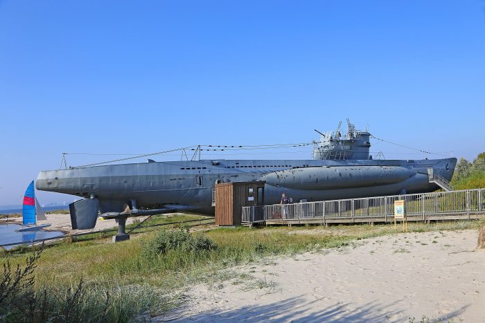 U-boat U-995, which is similar in design to U-468, both being Type VII U-boats. W. Bulach CC BY-SA 4.0