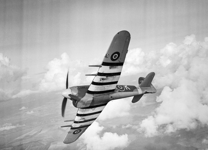 The Hawker Typhoon, one of the fastest aircraft in the skies upon its arrival to combat.