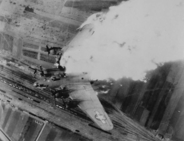 B-17 over Nis, Yugoslavia