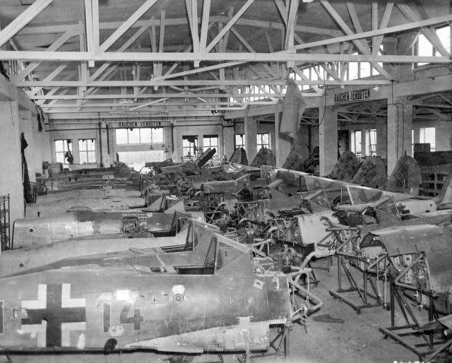 Focke-Wulf Fw 190 Fuselage Assemblies at Kolleda Germany 1945