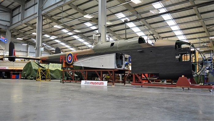 The partly restored fuselage section of Handley-Page Hampden P1344. Image courtesy of Royal Air Force Museum Cosford.