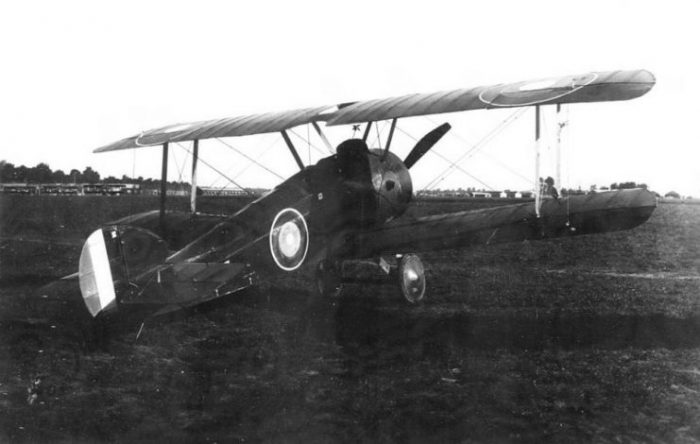 Sopwith Camel at Air Service Production Center No. 2, Romorantin Aerodrome, France, 1918.