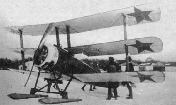 Sopwith Triplane Serial N5486 during its service with the Red Army.