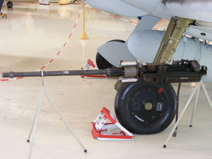 The MG 151/20 20 mm cannon used in the He 162.