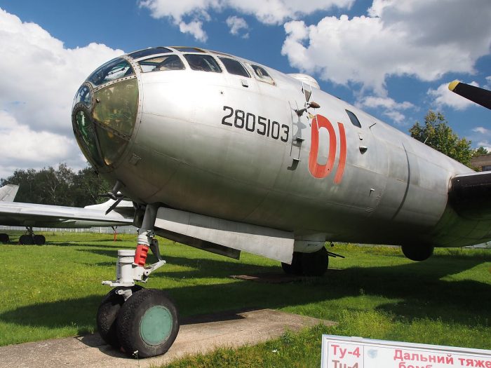 To the untrained eye the Tupolev Tu-4 is identical to the B-29.