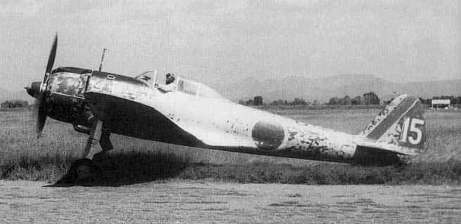 A Japanese Nakajima Ki-43-II Hayabusa fighter.