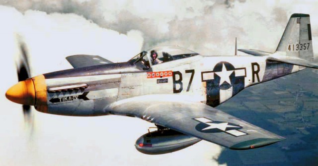 P-51D Mustang aircraft ‘Tika IV’ of the US Army 361st Flight Group, Jul-Dec 1944.